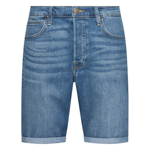 Lee Szorty jeansowe 5 Pocket L73EMGTP Niebieski Regular Fit Lee 31 okazja MODIVO