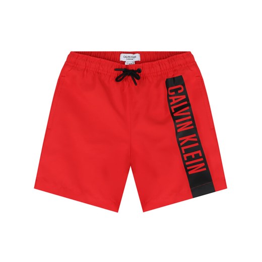 Calvin Klein Swimwear Szorty kąpielowe Medium Drawstring B70B700225 Czerwony 10_12 okazja MODIVO