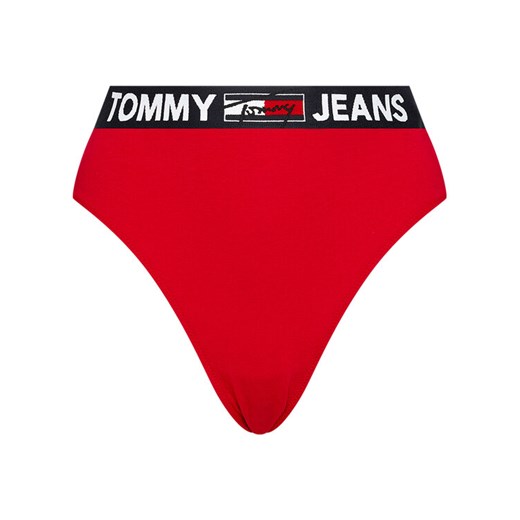 Tommy Jeans Figi klasyczne z wysokim stanem UW0UW02820 Czerwony Tommy Jeans S okazja MODIVO