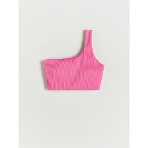 Reserved - Top bikini na jedno ramię - Różowy Reserved 38 Reserved