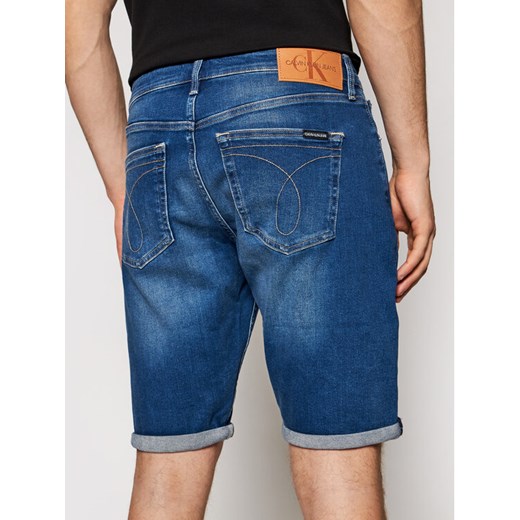 Calvin Klein Jeans Szorty jeansowe J30J317742 Niebieski Regular Fit 34 wyprzedaż MODIVO