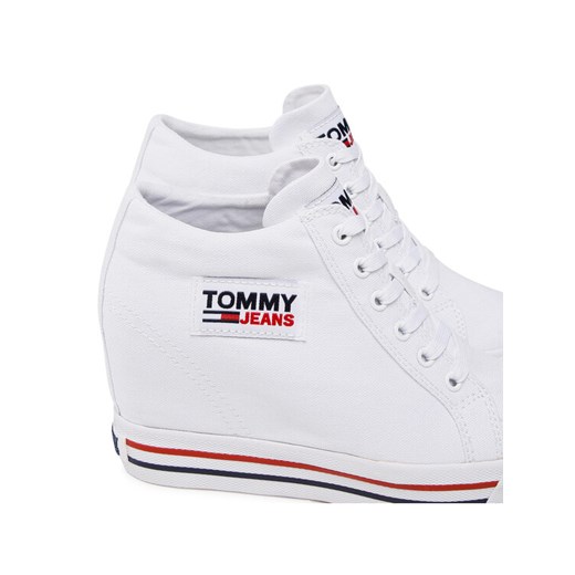 Tommy Jeans Sneakersy Wedgr Sneaker EN0EN01346 Biały Tommy Jeans 40 wyprzedaż MODIVO