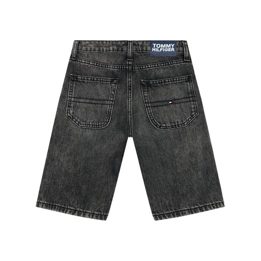Tommy Hilfiger Szorty jeansowe Modern KB0KB06475 Czarny Regular Fit Tommy Hilfiger 12Y wyprzedaż MODIVO