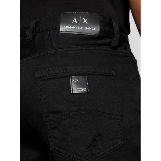 Armani Exchange Szorty jeansowe 3KZJ80 Z1AAZ 1200 Czarny Slim Fit Armani Exchange 31 MODIVO okazyjna cena