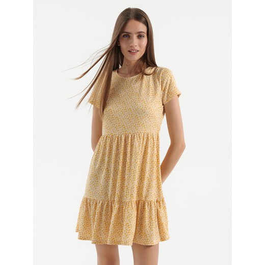 Sukienka babydoll w kwiaty - Wielobarwny House XS House