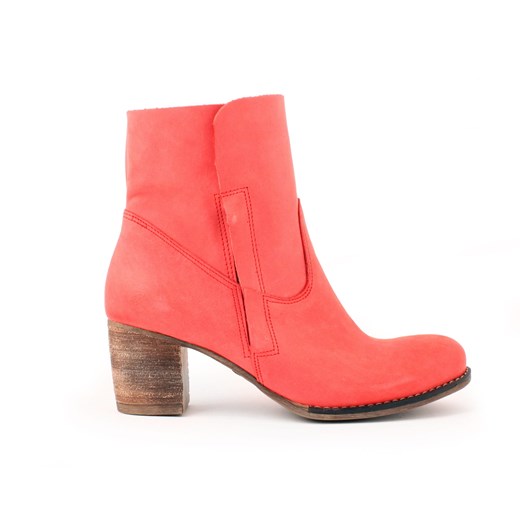 botki - skóra naturalna - model 454 - kolor czerwony Zapato 40 zapato.com.pl