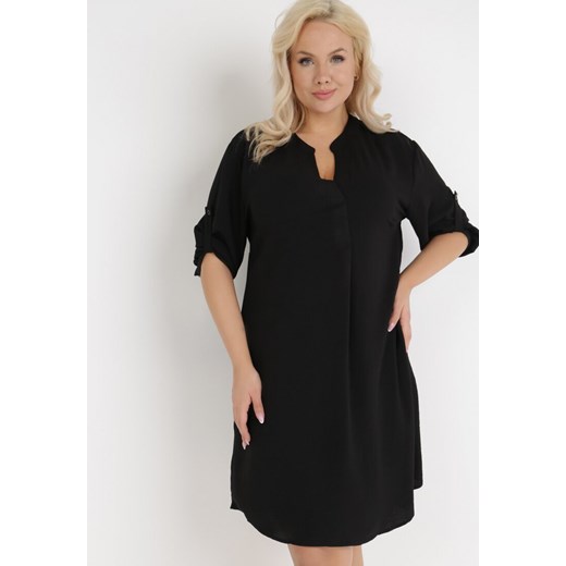 Czarna Sukienka Eurasius ze sklepu Born2be Odzież w kategorii Sukienki - zdjęcie 136220551