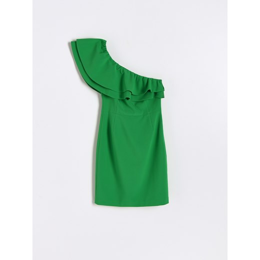 Reserved - Sukienka na jedno ramię - Zielony Reserved 42 Reserved