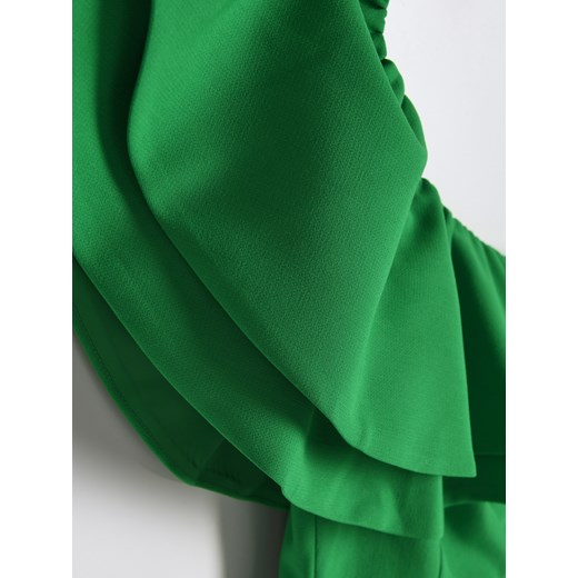Reserved - Sukienka na jedno ramię - Zielony Reserved 38 Reserved