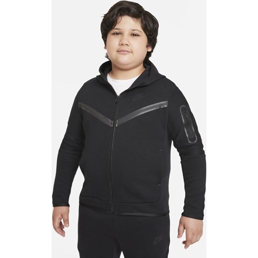 Bluza z kapturem i zamkiem na całej długości dla dużych dzieci (chłopców) Nike Nike S+ Nike poland