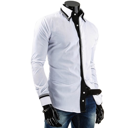 Koszula z długim rękawem (dx0647) - Biały dstreet bialy bawełniane