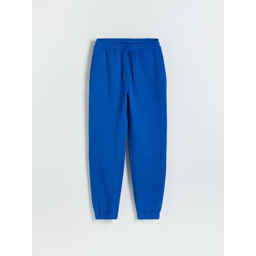 Reserved - Spodnie z dresowej dzianiny - Granatowy Reserved L Reserved