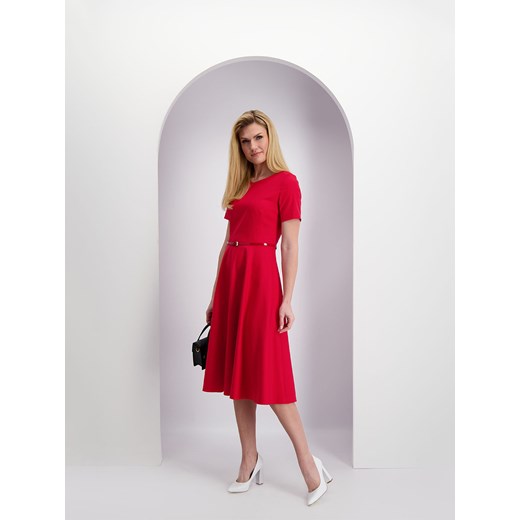 Elegancka czerwona sukienka Lavard Woman 86031 38 wyprzedaż Eye For Fashion