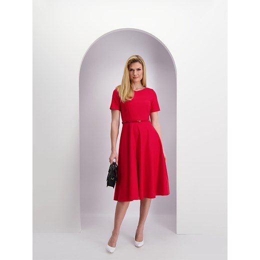Elegancka czerwona sukienka Lavard Woman 86031 38 wyprzedaż Eye For Fashion