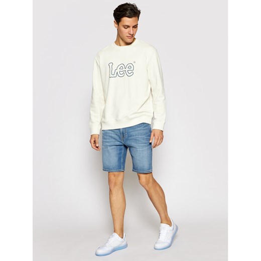 Lee Szorty jeansowe Rider L73FMGVD Niebieski Slim Fit Lee 33 MODIVO wyprzedaż