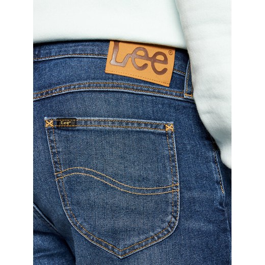 Lee Szorty jeansowe Rider L73FMGTQ Granatowy Slim Fit Lee 30 okazyjna cena MODIVO