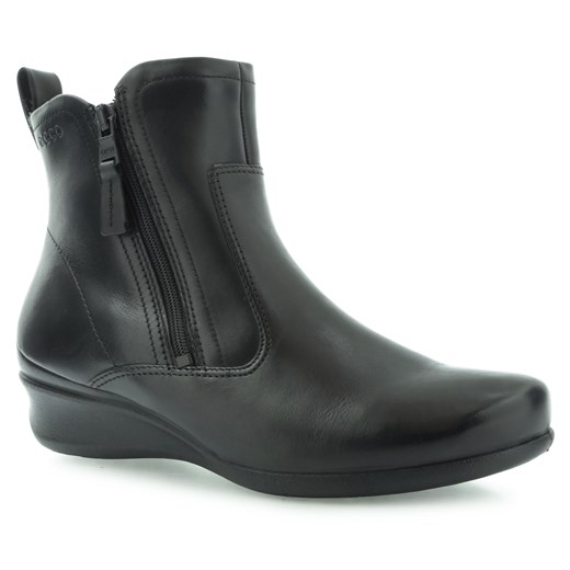 BOTKI ECCO ABELONE BLACK SOFT BUTTER SHINY riccardo szary amortyzująca