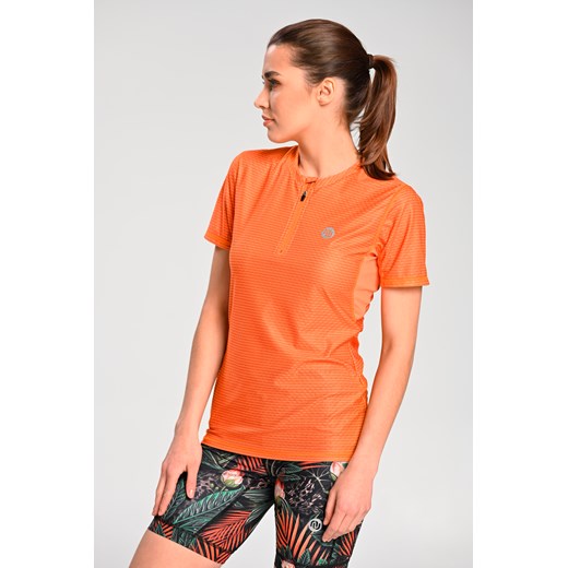 Koszulka Zip Z Panelami Chłodzącymi Orange Nessi Sportswear L Nessi Sportswear