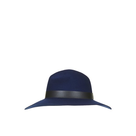 Wide Brim Fedora Hat topshop granatowy 