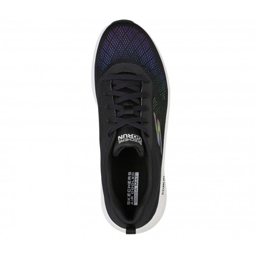 Buty sportowe damskie Skechers sneakersy czarne sznurowane płaskie 