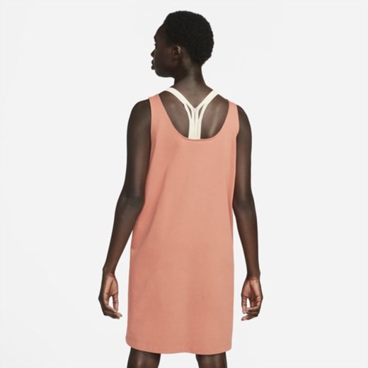 Damska sukienka z dżerseju bez rękawów Nike Sportswear - Pomarańczowy Nike XS Nike poland