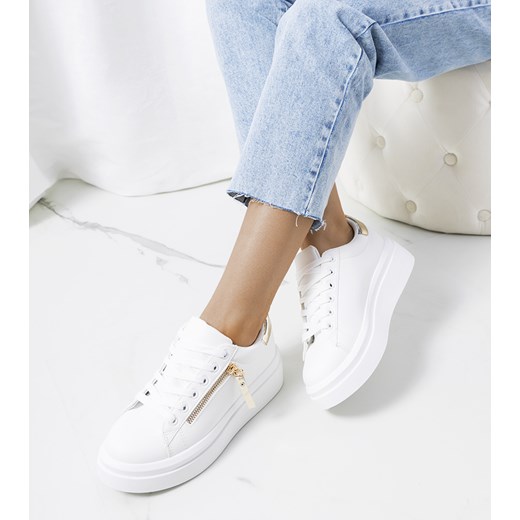 Biało złote sneakersy damskie Tamis 38 gemre
