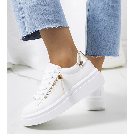 Biało złote sneakersy damskie Tamis 40 gemre