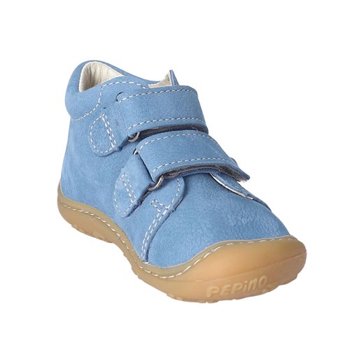 Skórzane buty w kolorze błękitnym do nauki chodzenia Pepino 22 okazyjna cena Limango Polska