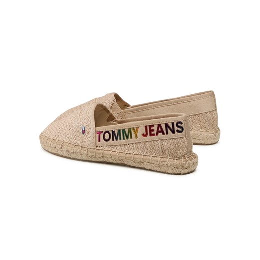 Tommy Jeans Espadryle Rainbow Branding Espadrille EN0EN01287 Beżowy Tommy Jeans 36 okazja MODIVO
