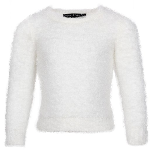 Cool Club, Sweter dziewczęcy, rozmiar 104 - Wyprzedaż - ubrania i buty nawet do -50% taniej! smyk-com bialy dziewczęce