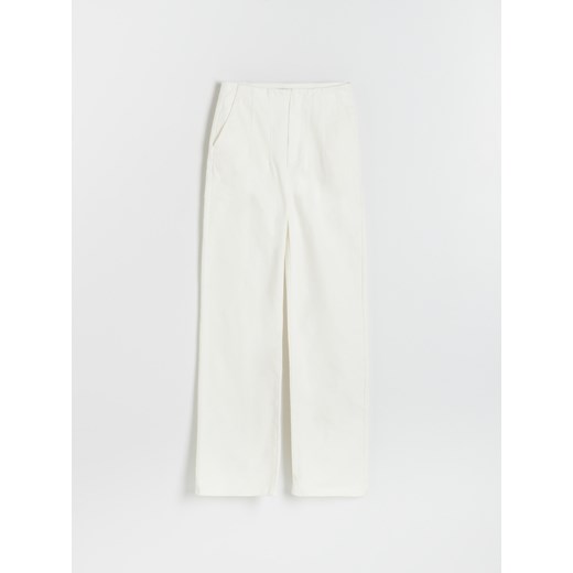 Reserved - Bawełniane spodnie - Biały Reserved XS Reserved