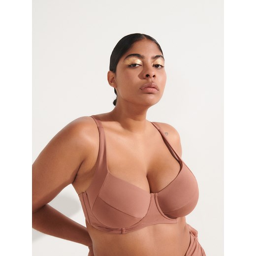 Reserved - Miękki biustonosz bikini - Brązowy Reserved 46 Reserved
