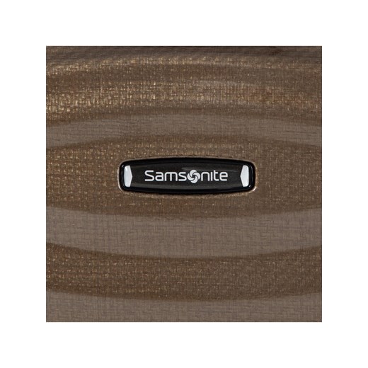 Samsonite Mała Twarda Walizka Lite-Shock 62764-1775-1HUU Brązowy Samsonite 00 okazja MODIVO