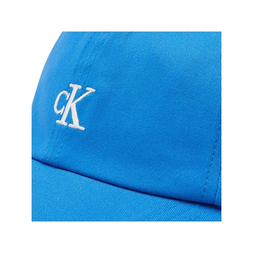 Calvin Klein Jeans Czapka z daszkiem Monogram Baseball Cap IU0IU00150 Niebieski S_M okazyjna cena MODIVO