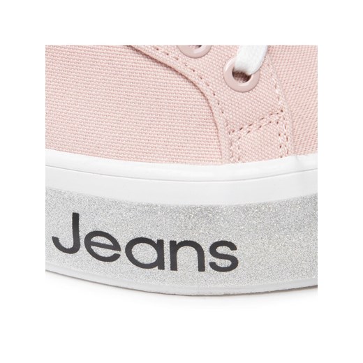 Calvin Klein Jeans Sneakersy Flatform Vulcanized 3 YW0YW00491 Różowy 40 okazyjna cena MODIVO