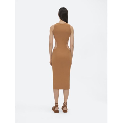 Simple Sukienka letnia SI22-SUD015 Brązowy Regular Fit Simple L MODIVO