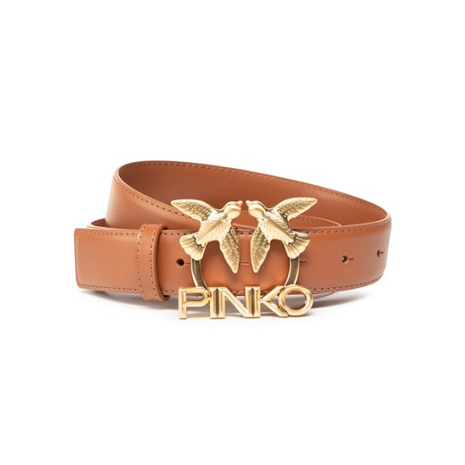 Pinko Pasek Damski Aster Simply 1 Belt PE 21 PLT01 1H20WK Y6XF Brązowy Pinko XS wyprzedaż MODIVO