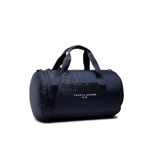 Tommy Hilfiger Torba Th Established Duffle AM0AM08096 Granatowy Tommy Hilfiger 00 wyprzedaż MODIVO