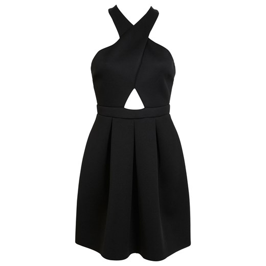 Black Cross Neck Skater Dress miss-selfridge czarny skate
