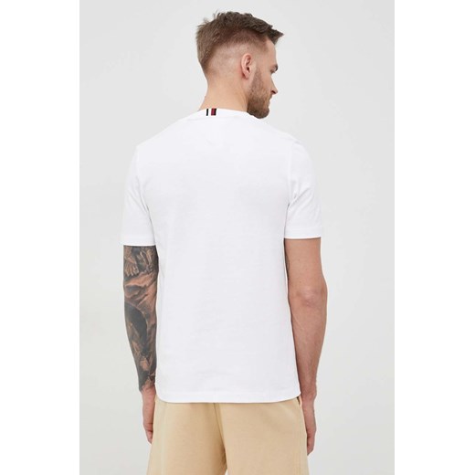 Tommy Hilfiger t-shirt bawełniany ICON kolor biały z aplikacją Tommy Hilfiger XXL ANSWEAR.com