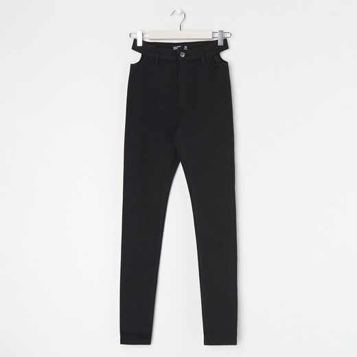 Sinsay - Jegginsy skinny high waist - Czarny Sinsay 40 Sinsay