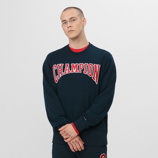 Męska bluza dresowa nierozpinana bez kaptura CHAMPION Hooded Sweatshirt Champion L okazyjna cena Sportstylestory.com