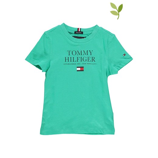 Koszulka w kolorze zielonym Tommy Hilfiger 152 Limango Polska promocja