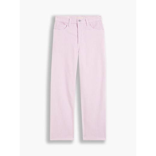 Spodnie sztruksowe - Mom fit - w kolorze jasnoróżowym W28/L27 wyprzedaż Limango Polska