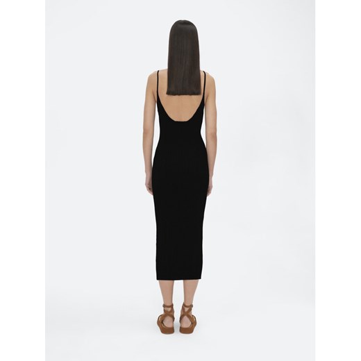 Simple Sukienka letnia SI22-SUD007 Czarny Regular Fit Simple S promocyjna cena MODIVO