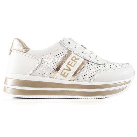 Ever Sportowe buty damskie Filippo DP1414 biało-złote białe złoty Filippo 40 ButyModne.pl