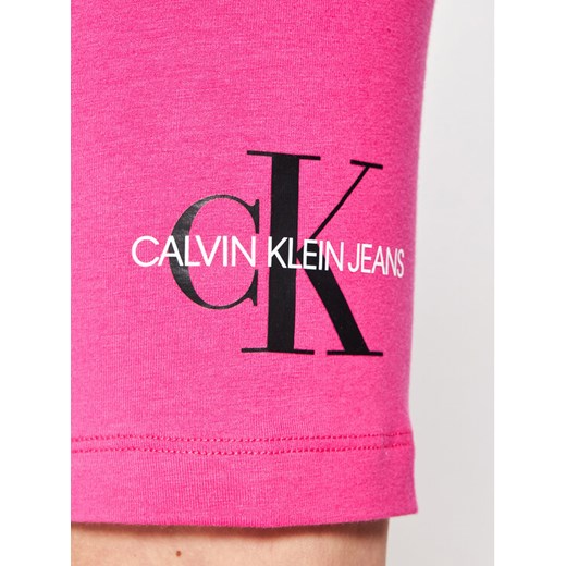 Calvin Klein Jeans Szorty materiałowe Monogram Cycling IG0IG00861 Różowy Regular 16Y MODIVO wyprzedaż