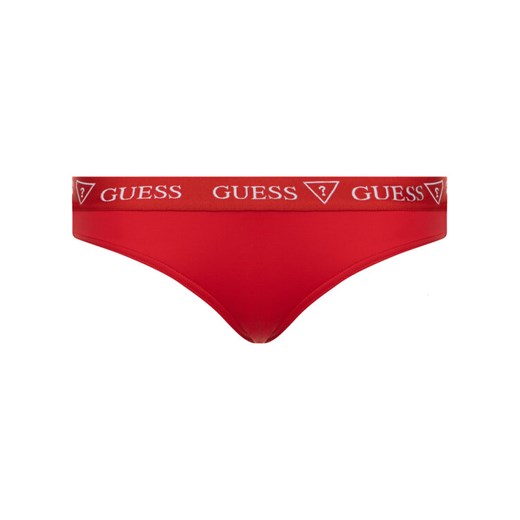 Guess Dół od bikini E82A02 LY00F Czerwony Guess XS okazja MODIVO