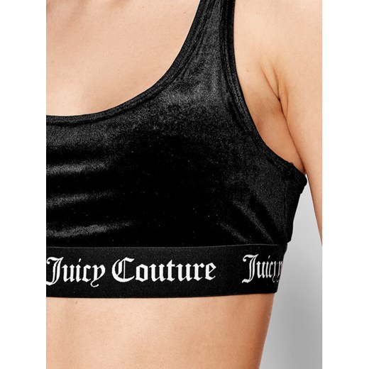 Juicy Couture Biustonosz top Velvet JCLQ220003 Czarny Juicy Couture L wyprzedaż MODIVO