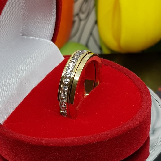 Podwójna obrączka Brylancik 9 średnica- 19mm Brylancik